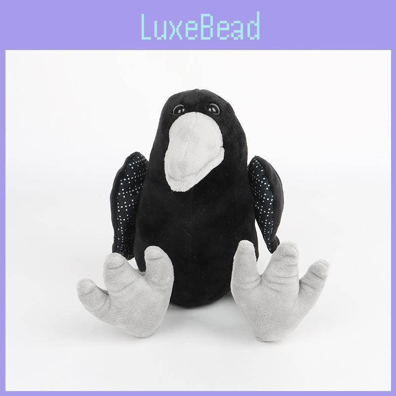 Adorable Black Crow Plush Birdie Soft Stuffed Animal Toy For Kids And Collectors