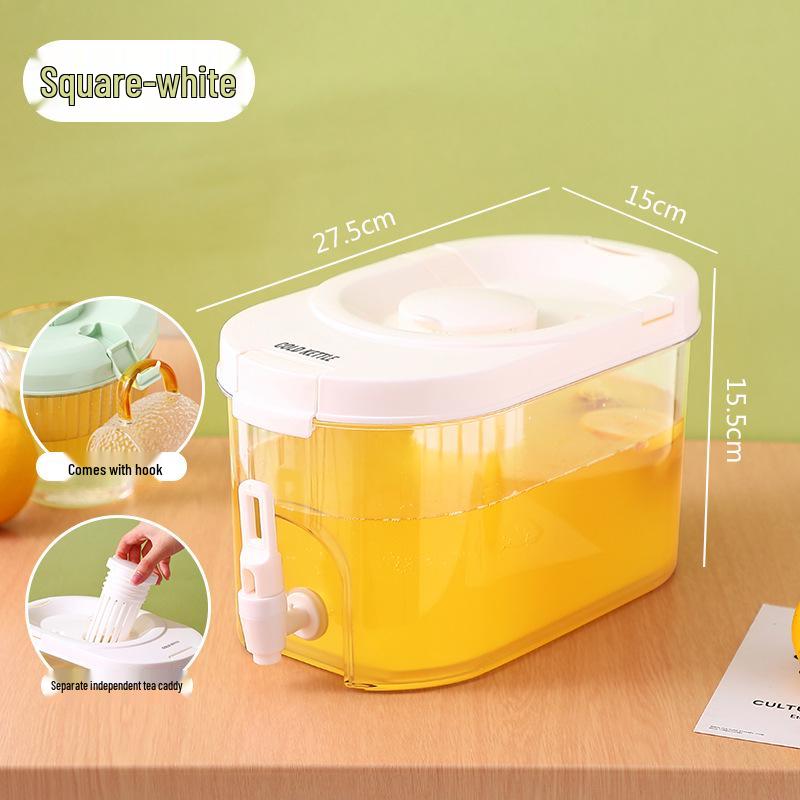 Large Capacity Cold Water Pitcher with Spigot for Juice, Tea, and Cold Drinks