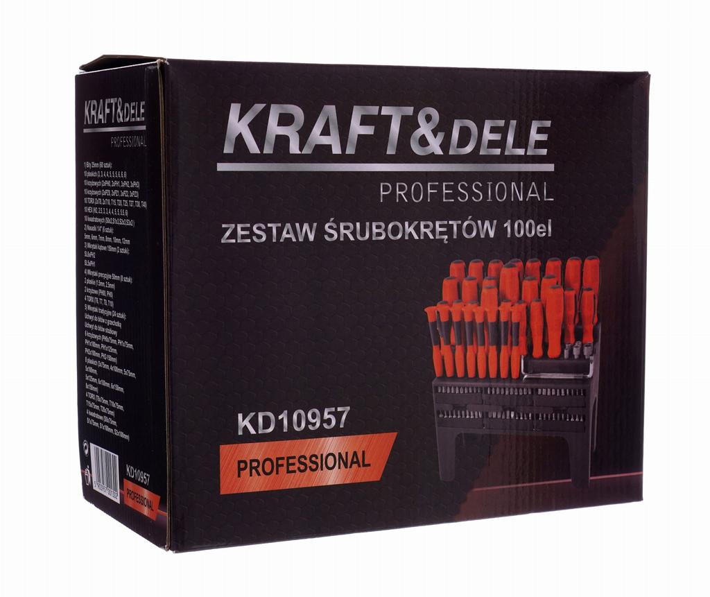 Screwdriver and bit set 100 pcs KD10957