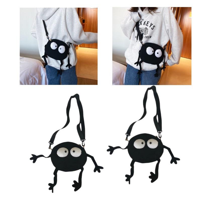 2020 New Style Funny Canvas Mini Bag For Women, Cute Shoulder Crossbody Round Bag