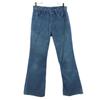 70s 684 Boot Cut Corduroy Pants W30 Blue Men's Used