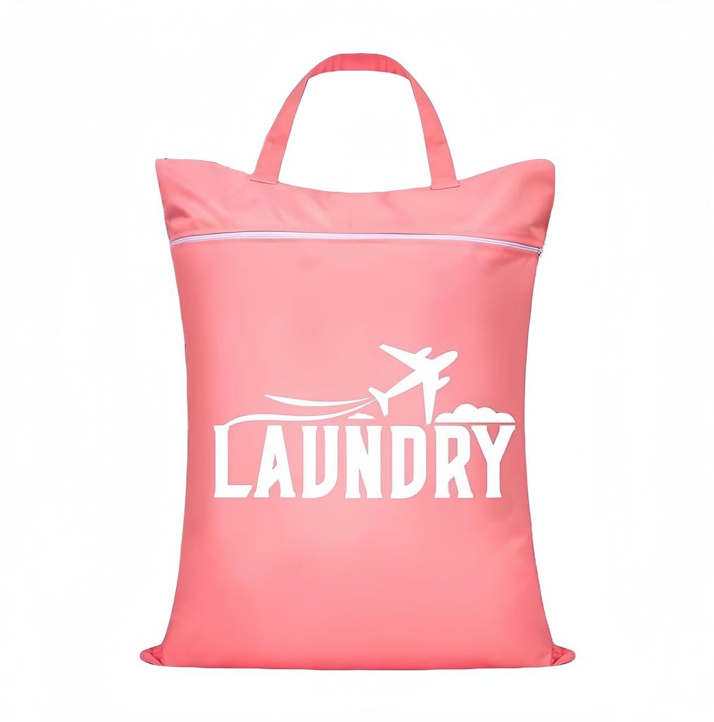 1pc Large Washable Travel Laundry Bag, Suitable for Diapers, Dirty Clothes, Swimwear, Gym, College Dormitory Wet and Dry Bags
