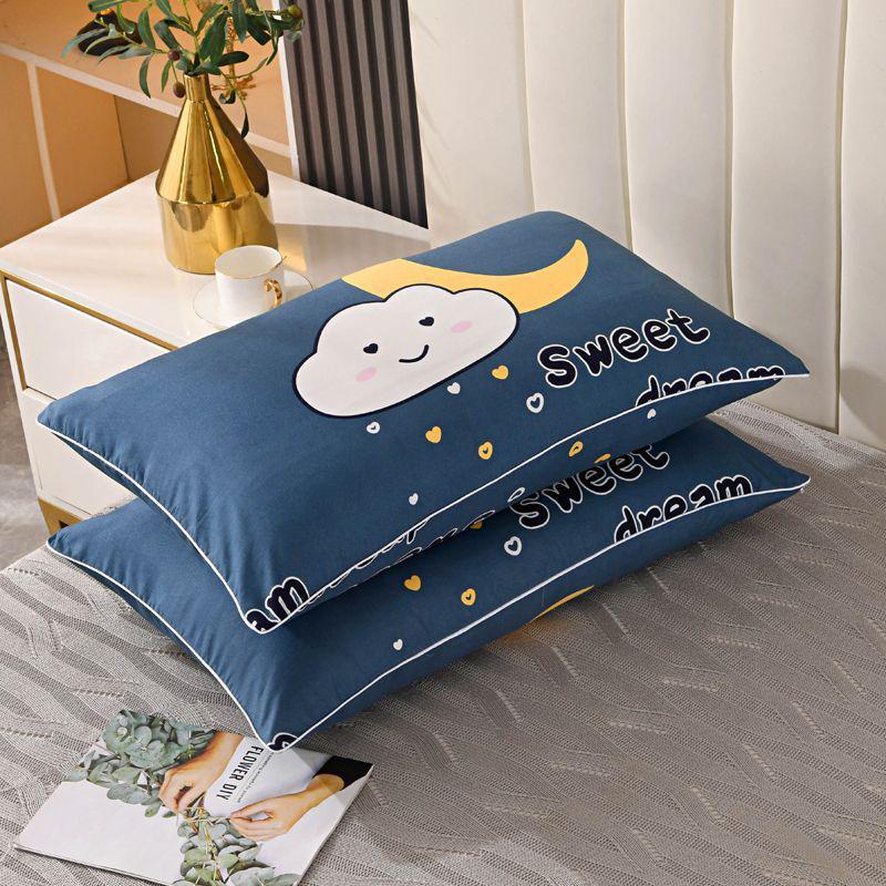 Single Pillow Set: Includes Removable & Washable Pillowcase, Perfect for Student & Adult Neck Support