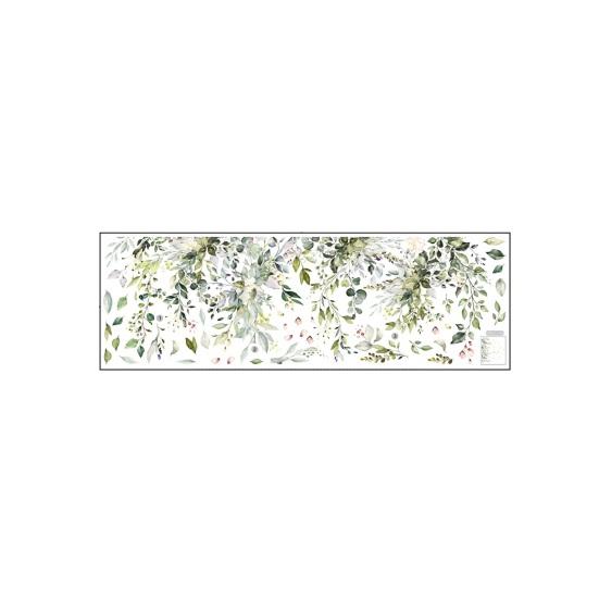 Selvklebende Avtagbar Avtagbar Veggklistremerke Vanntett PVC Blomster Plantemønster Rombakgrunn