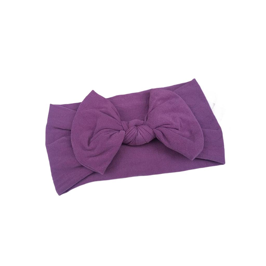 Soft Nylon Baby Hair Bows Gentle Elastic Headbands For Infants Toddlers Multi Color Options