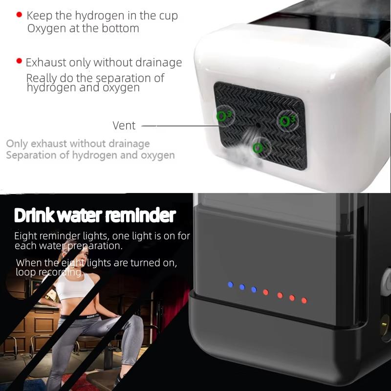 Hydrogen Generator Water Cup Filter Ionizer Maker Hydrogen-Rich Water Portable Super Antioxidants ORP Hydrogen Bottle 350ml