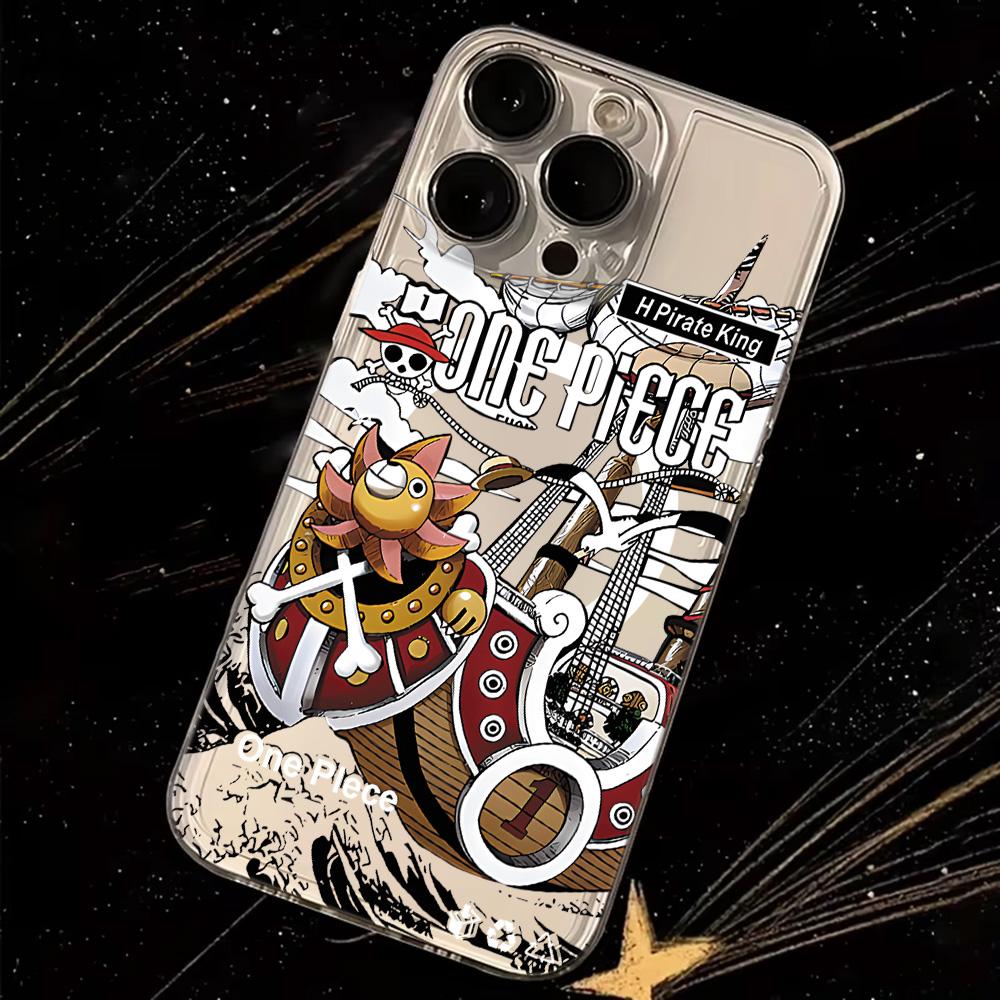 Anime Ones Pieces Luffys Magnetic Phone Case for Samsung Galaxy S25 S24 S23 S22 S21 S20 FE Edge Plus Ultra 5G Soft Clear TPU