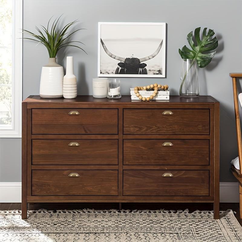 20pcs Antique Brass Drawer Pull Knobs, Vintage Shell Shape Pull Knobs for Cabinet, Closet, Dresser, Bathroom, Closet with Screws