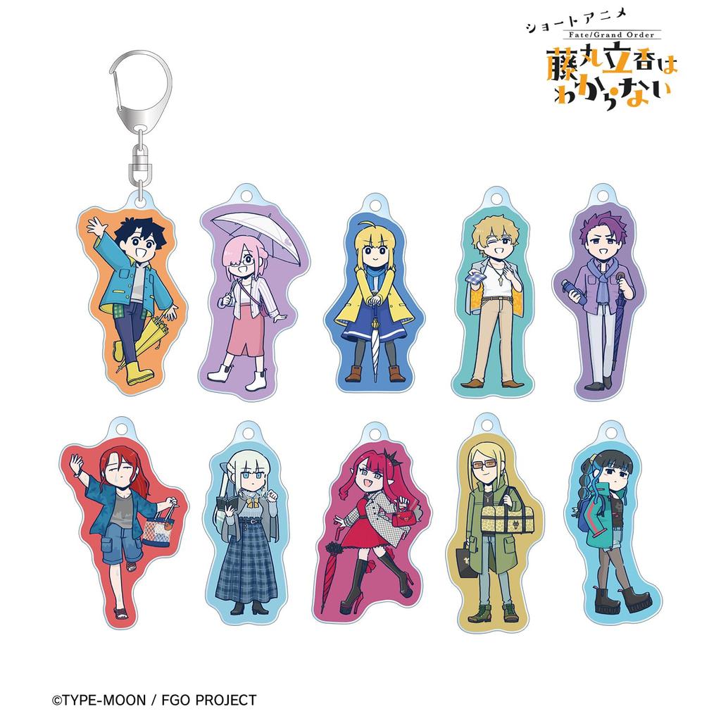 Anime [FateGrand Order: Ritsuka Fujimaru Doesn't Know] Original Illustration by Tsuchida, Between the Rainy Season Ver. Trading Acrylic Keychains,
