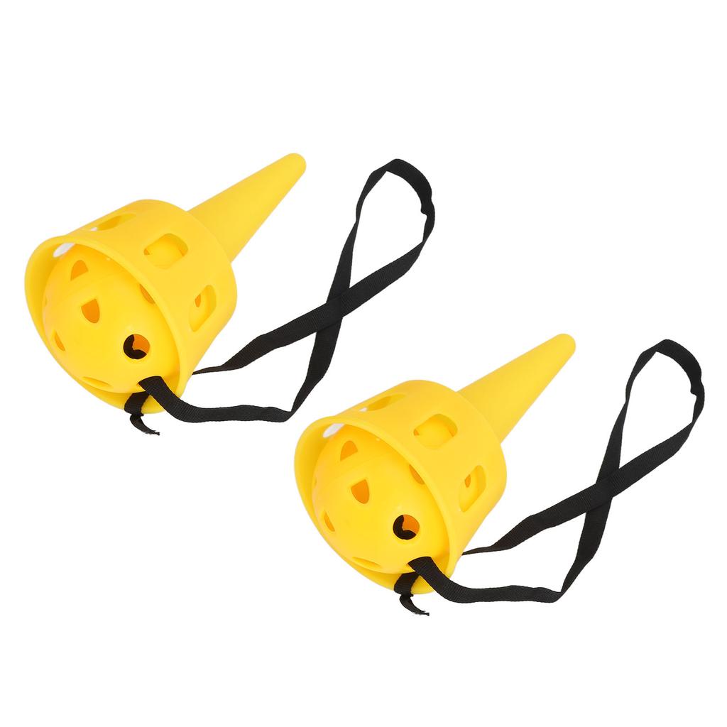 2 Set Catch A Ball Set Plastic Matte Surface Stable Grip Throw and Catch Ball for Reflexivity