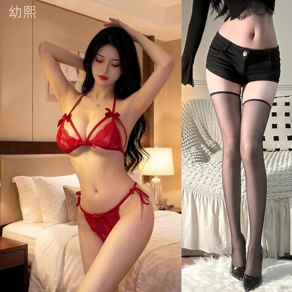 Sexy underwear lace bra panties pure temptation pajamas three-point sexy hot suspender suit women