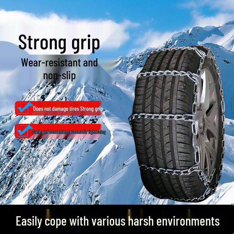 Full Coverage Winter Tire Anti-Skid Snow Chains - Thickened and Encrypted Traction Chains