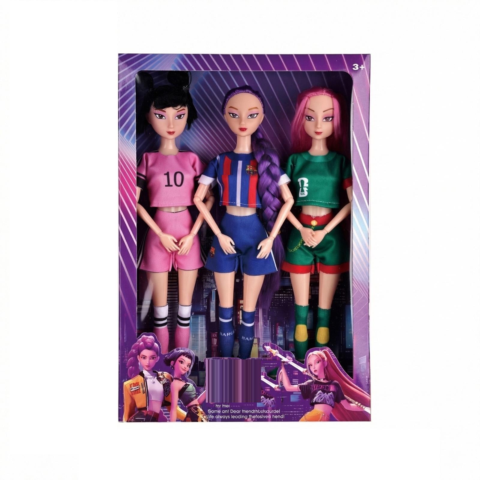 

Fashionable Plastic Doll Figures Unique Fashion Clothing And Colorful Hairstyles To Create Perfect Gifts For Children One Size
