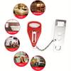 Double Hole Portable Door Lock Battery-Free Anti Theft Anti-theft Chain Lock Sleep Safety Metal Lock Travel Door Lock