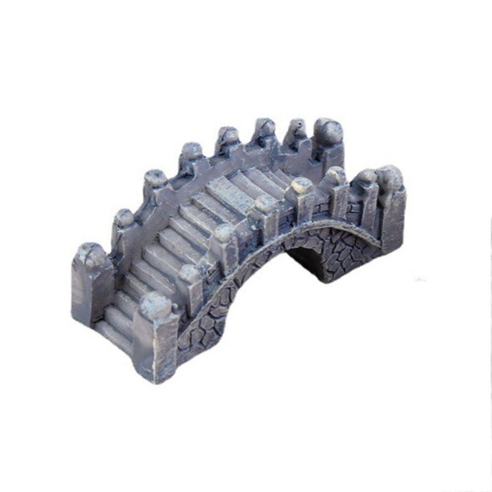 Micro-landscape Jiangnan Small Bridge Resin Craft Resin Bridge Miniatures Retro   Fairy Garden