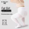 Plus Size Opaque White Dance Tights