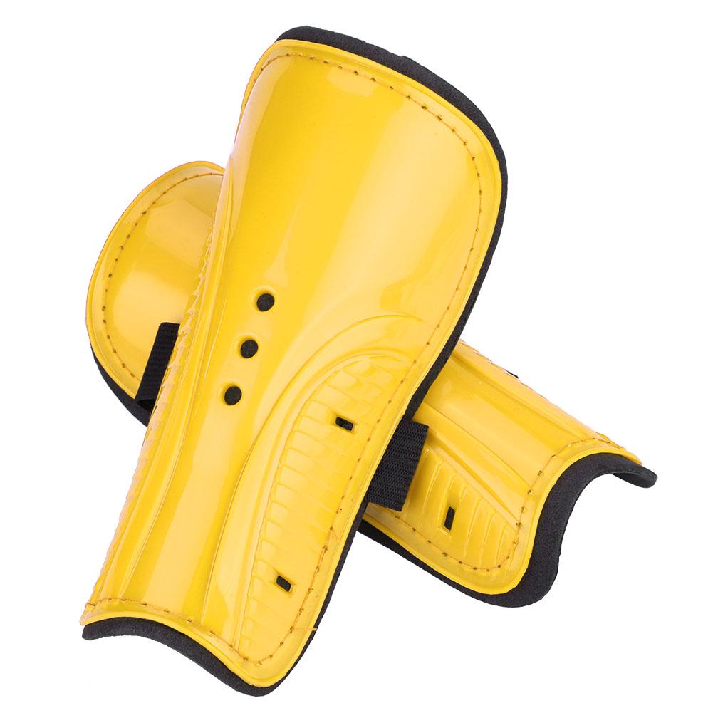 1 Pair Adult Child Football Sports Shinguards Soccer Ball Shin Guards Legs Protector Yellow