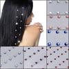 48 Stück Haarschmuck für Mädchen, Strasssteine, modische Haarverlängerung, Glätteisen, Schmuck