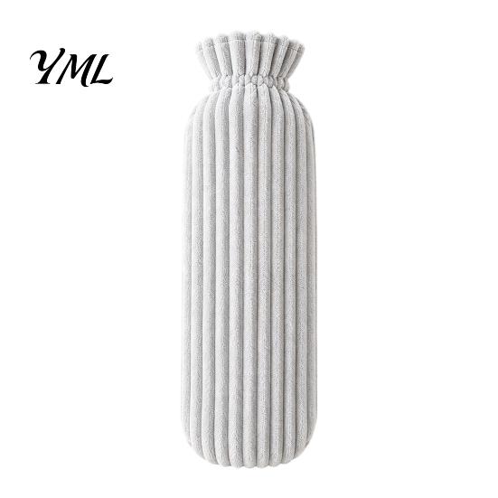 Hot Compress Bag 500/1000ML Long Water Bottle with Plush Cover, Leak-Proof Reusable Bag, Menstrual Cramp Pain Relief Warmer 1000ML