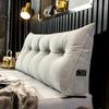 Headboard Triangular Pillow Headboard Wedge Cushion with Removable Cover Daybed Bolster Pillow with Side Pocket for Bed Reading Working