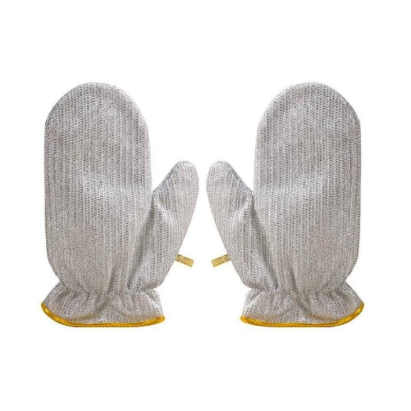 High-Quality Steel Wire Dishwashing Gloves,Made with Built-In PVC Material,Are Non-Slip,And Suitable for Cleaning in The Kitchen