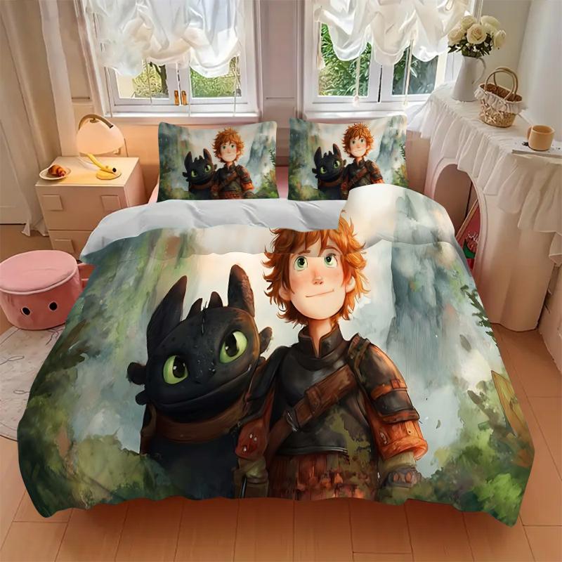 Hero Shadow Dragon Printed 3pcs Bedding Set Soft Microfiber 1 Duvet Cover And 2 Pillowcases Home Bedroom Decor Xmas Gift Q1803