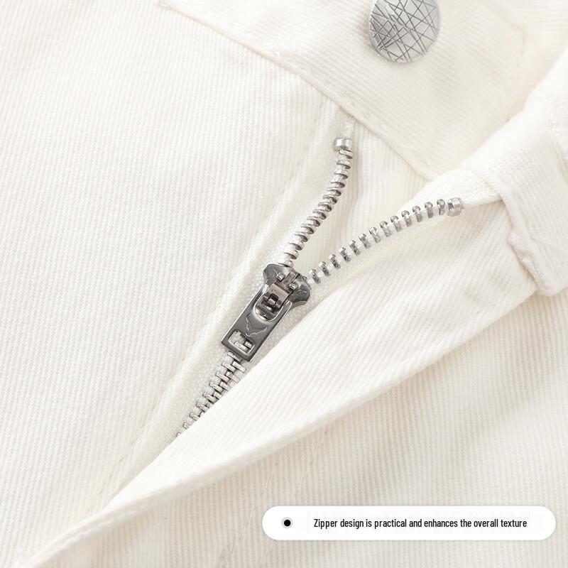 FivePlus Women's 100% Cotton High-Waist Straight Leg Jeans