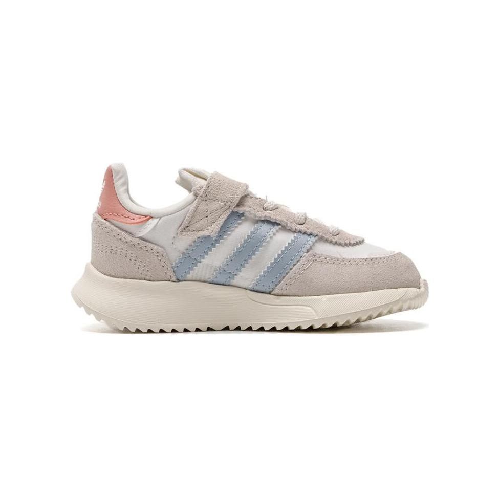 Adidas Originals Retropy F2 Casual Comfortable Versatile Shock Absorbing Durable Low Top Walking Shoes Baby Shoes White Brown IG0751