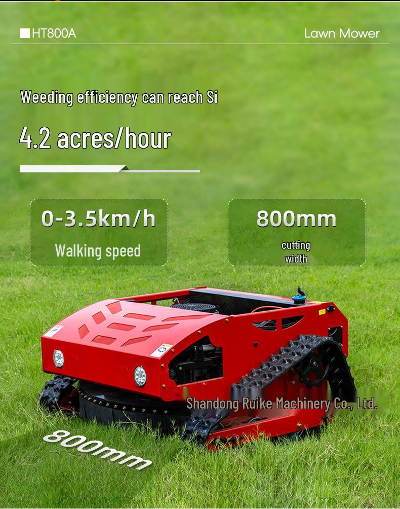 Gas-Powered All-Terrain Remote Control Mower & Mulcher for Orchard and Slope Maintenance