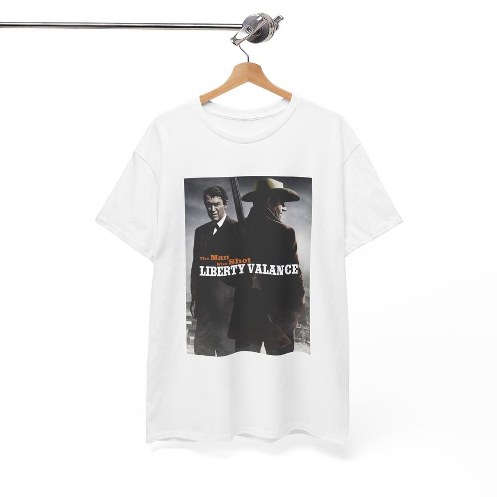 

The Man Who Shot Liberty Valance Tshirt Vintage Poster Unisex Heavy Cotton Tee 1 Unisex T-Shirt XXXL