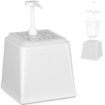 Mayonnaise Sauce Dispenser with Pump 25 L White Hendi 203545