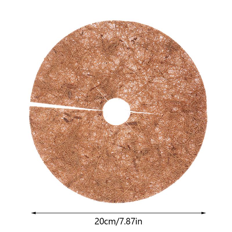 1Pc Natural Coconut Fiber Tree Mulch Mat Cover Protector 20/30/35/40Cm Flower Pot Disc Pad Weed Control Warm Moisture Cushion