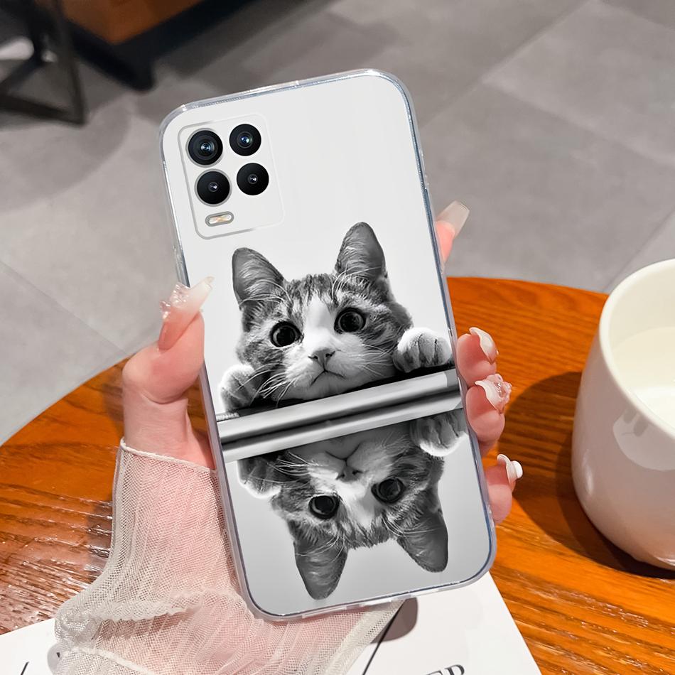 Für Realme 8 Pro Handyhülle Kreatives Tintenbild Weiches TPU Klares Silikon Anti-Drop Rückseite Für Realme8 4G 5G 8Pro Funda Capa