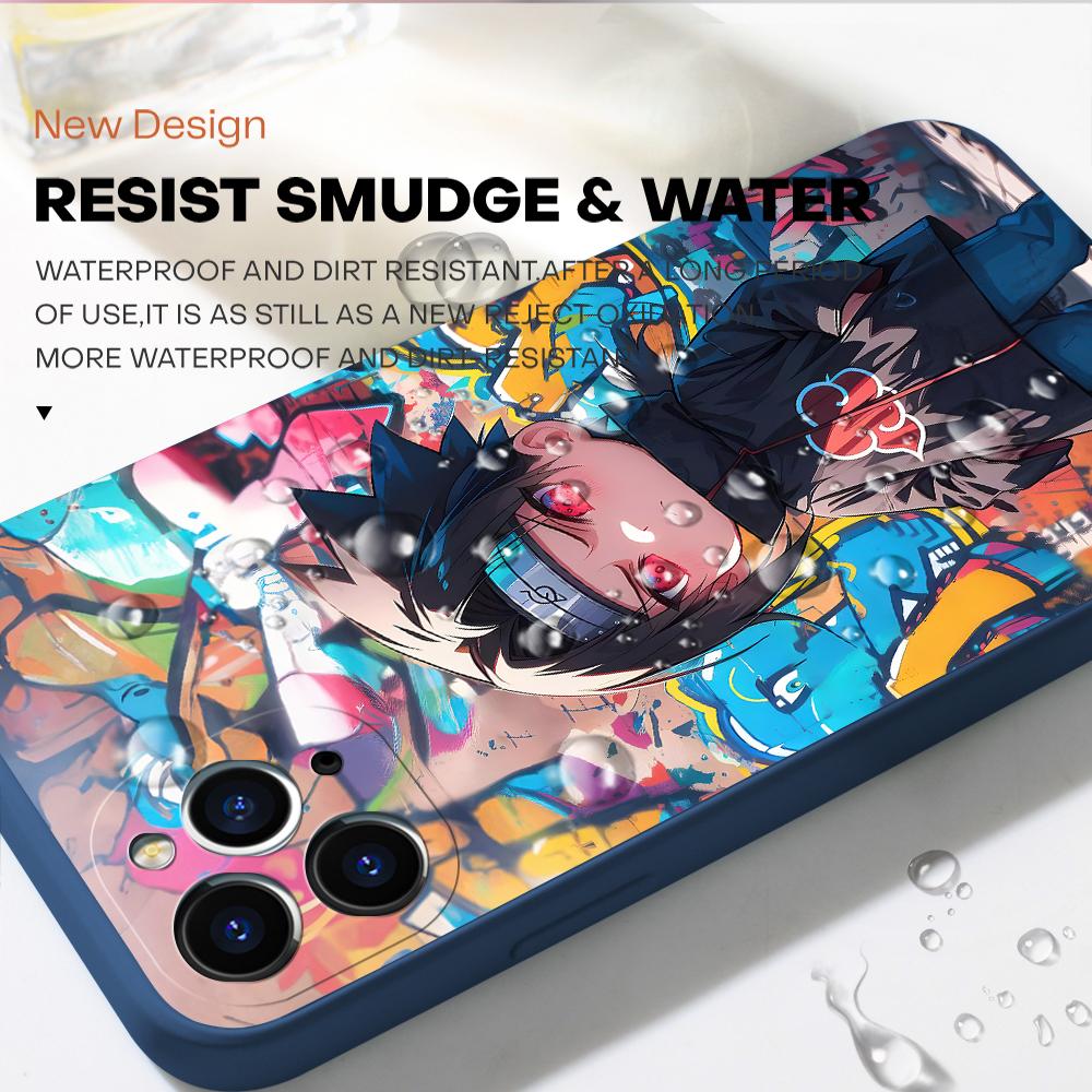 Popular Anime Phone Case for iPhone 15 14 13 12 11 Samsung Galaxy A12 A52 S24 S23 Xiaomi POCO Redmi Soft Square Liquid Silicone Cover