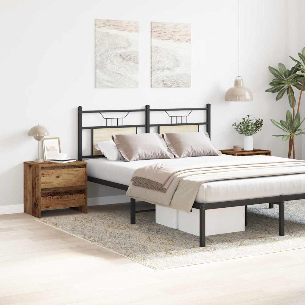 Nightstand Set (2 pcs) Reclaimed Wood Look 45 x 34 x 44.5 cm Engineered Wood