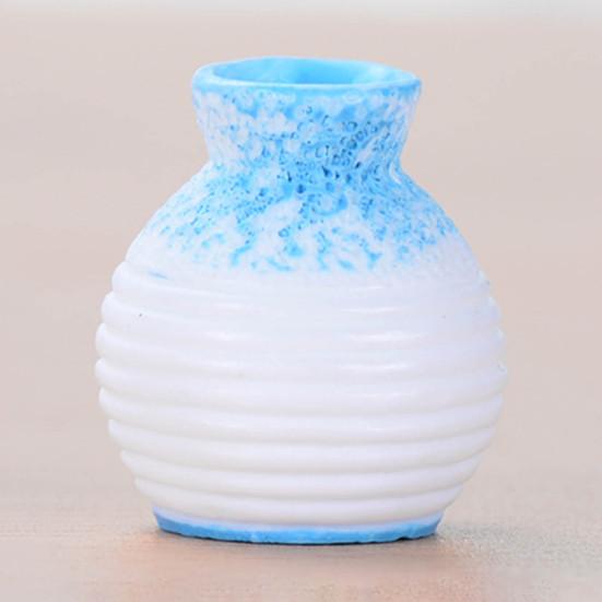 3 Buc Vază Mini cu Flori Compactă Decorativă Rășină Gură Mică DIY Ghiveci de Plante Articole de Uz Casnic