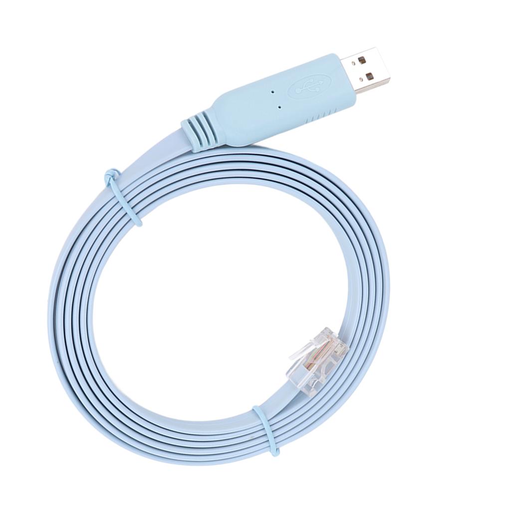 כבל קונסולה USB ל-RJ45 5.9 רגל מהירות גבוהה עמיד תקע נחושת פלאג אנד פליי כבל טורי USB ל-RJ45