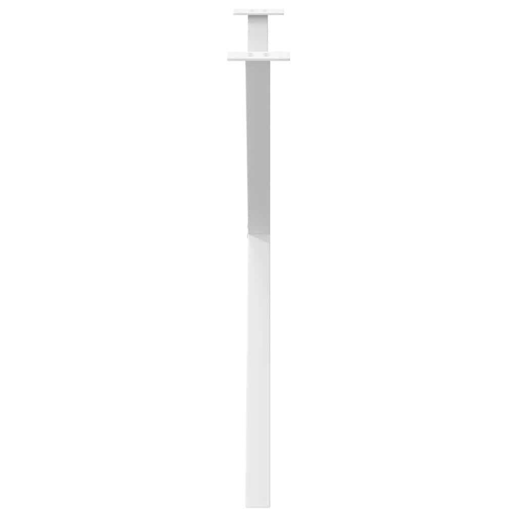 Vidaxl Nogi Do Stołu Jadalnego, 2 Szt., Białe, 90X(72-73) Cm, Stal