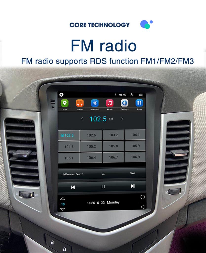 Chevy Cruze 09-14 Car Radio - 9.7" Android 10.1
