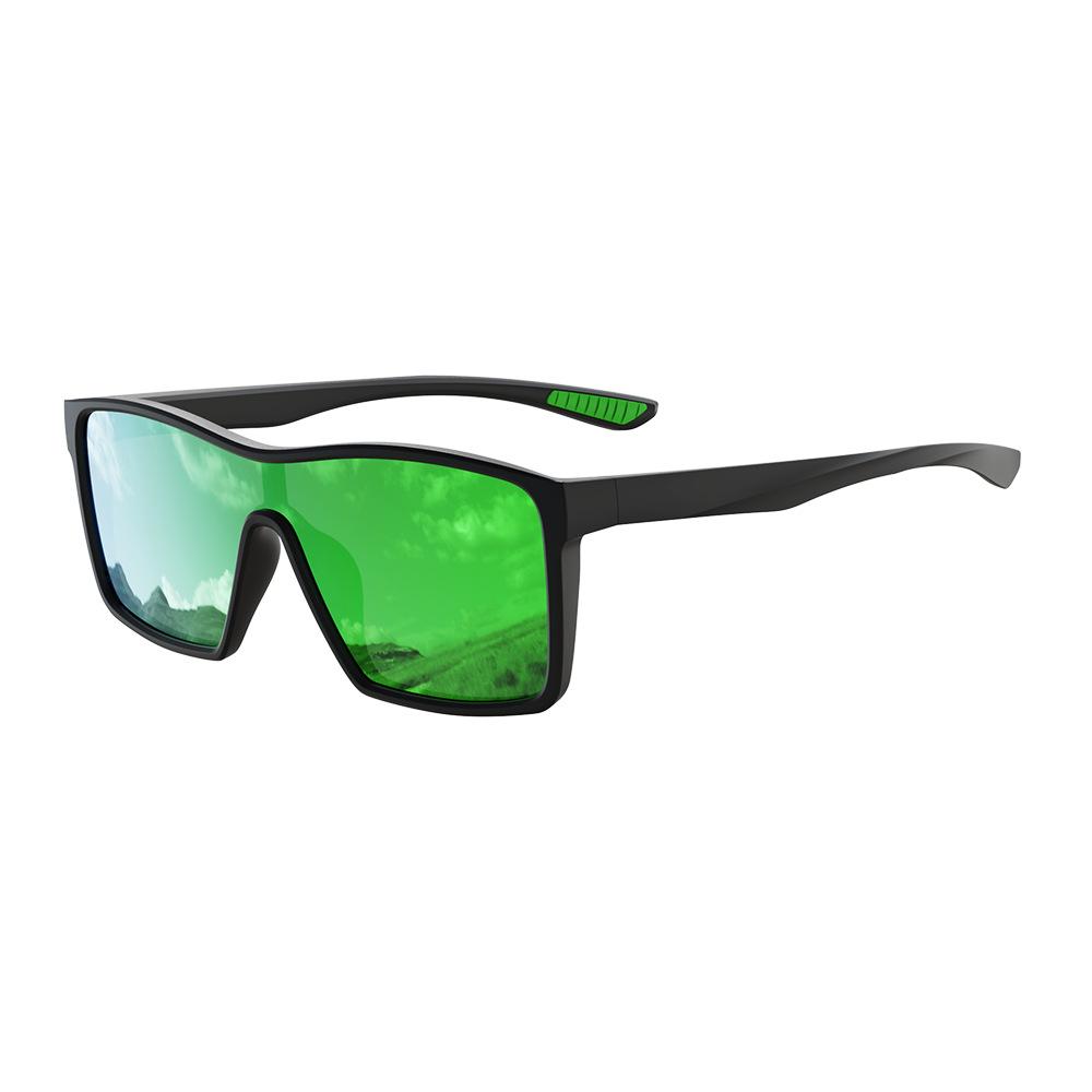 New Foreign Trade Products: Outdoor Hiking Mountaineering Fashionable One-piece Sunglasses UV Protection Polarized Sports Glasses