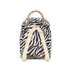 Lesportsac Ecru Zebra Quilted Bamboo Backpack [1068.Hb93]