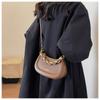 IELGY Women's Fashion Chain Underarm Bag, Versatile One-Shoulder Commuter Textured Tote