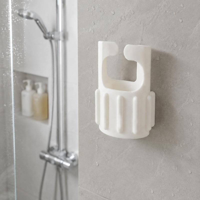 Waterproof 3D Printing Shower Push Lock, Shower Timer Button Holder, Practical Water Control Button Holder for Shared Bathroom Dorm Public Shower Use