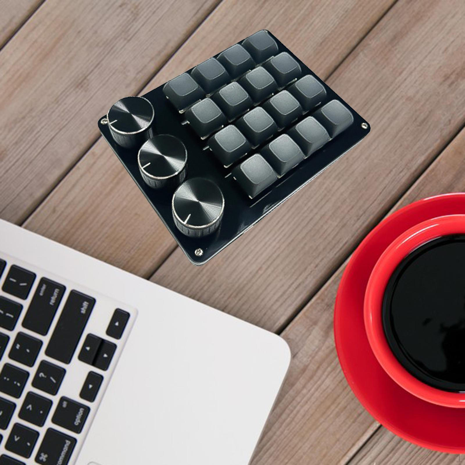 

Проводная клавиатура Компактная профессиональная клавиатура Plug and Play для ноутбука Музыка Gray Striped Knob