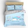 Tuxedo Sam Sanrio Bedding Set Hello Kitty Children Fashion 3 Pieces Set King Size Bed Set US Twin Adult Bed Cover Bedroom Duvet
