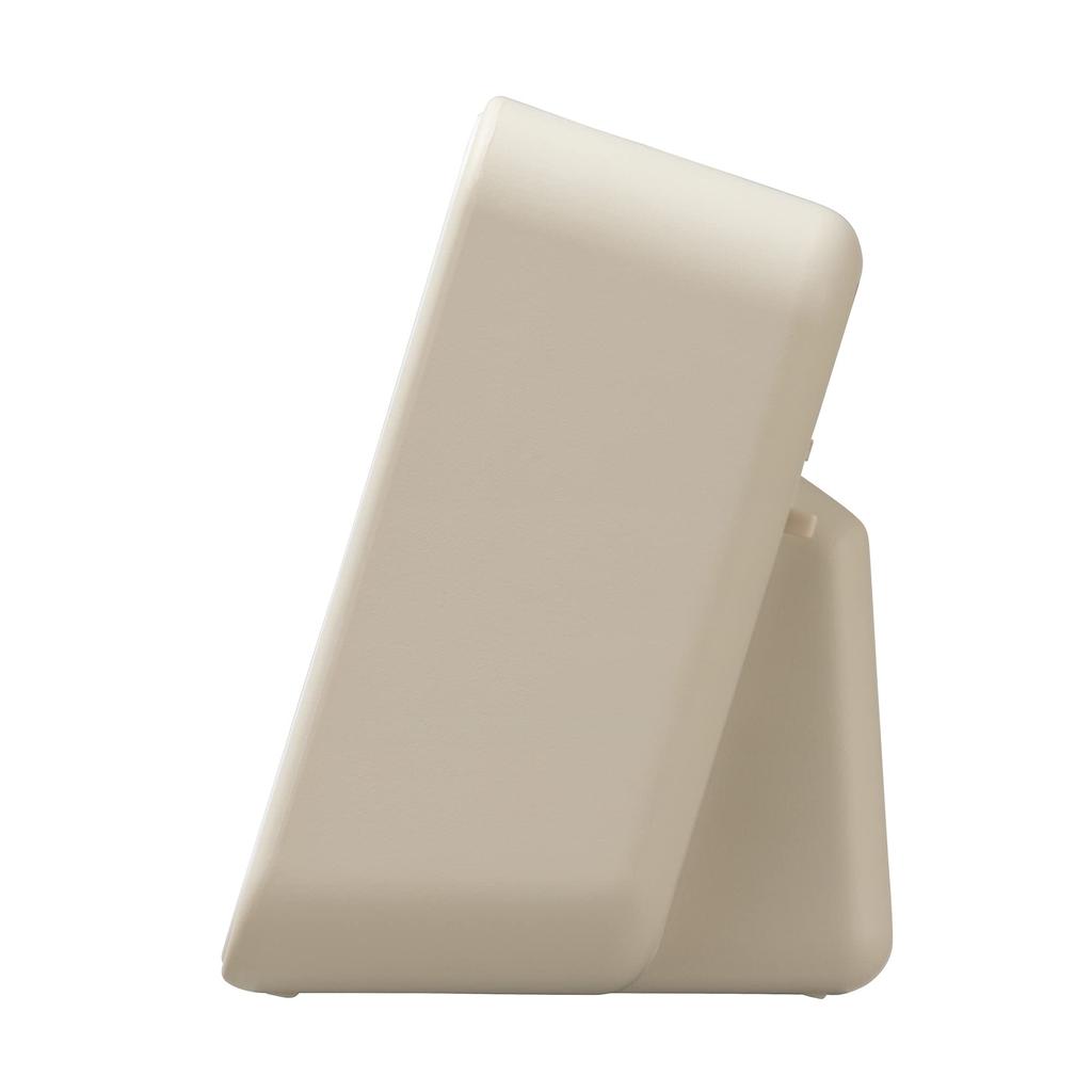 RHYTHM Budík Rádio Hodiny Elektronický Zvukový Alarm Teploměr Vlhkoměr Kalendář Béžová x 12 x Fit Wave D234 8RZ234SR38 (Odložit v ceně) 7.8