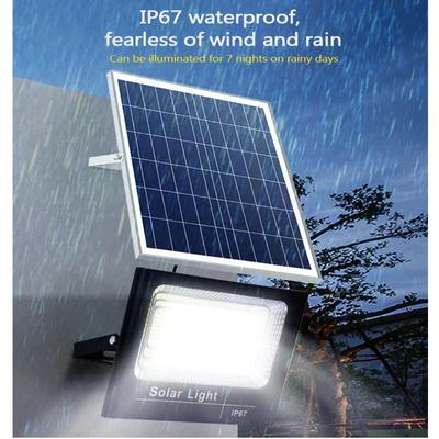 Outdoor Solar Light Courtyard Porch LED Floodlight Outdoor IP67 Waterproof Reflector Solar Powered Spotlight with Remote Control
