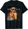 Golden Retriever Drinking Iced Coffee T Shirt Unisex Shirt