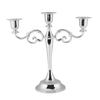3 Arms Metal Candle Holder European   Candelabra Wedding Candlestick Home Decor (Gold)