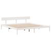 Solid Wood Bed Without Mattress White 180 X 200 Cm Pine Wood